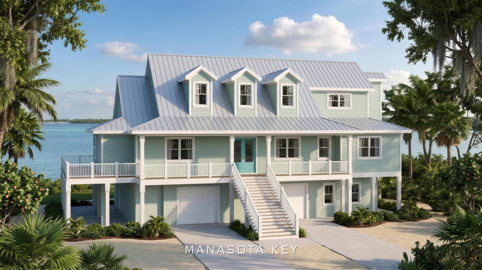 Custom home on Manasota Key.